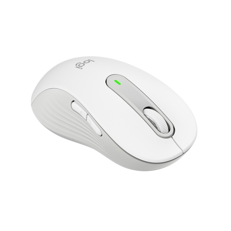 Logitech Signature M650 Gr.L Linkshänder Kabellose Maus Weiß